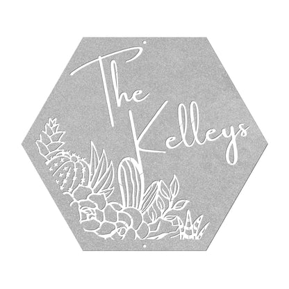10043 - * Custom Western Cactus Scene Name Sign