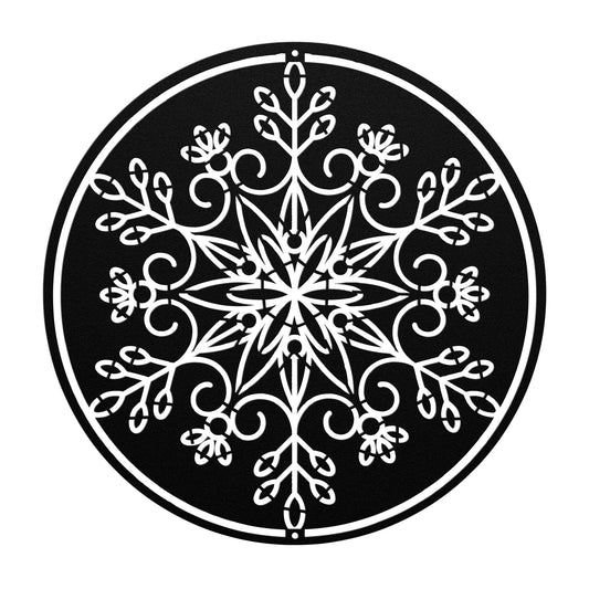 10157 - * Detailed Snowflake Metal Sign