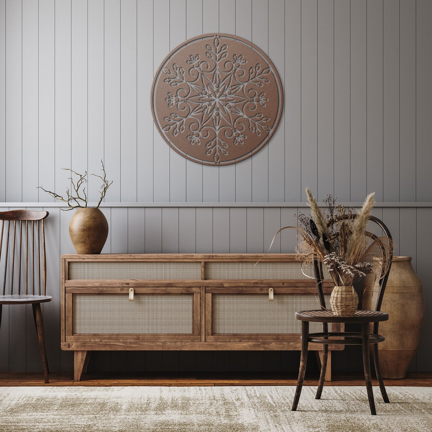 10157 - * Detailed Snowflake Metal Sign