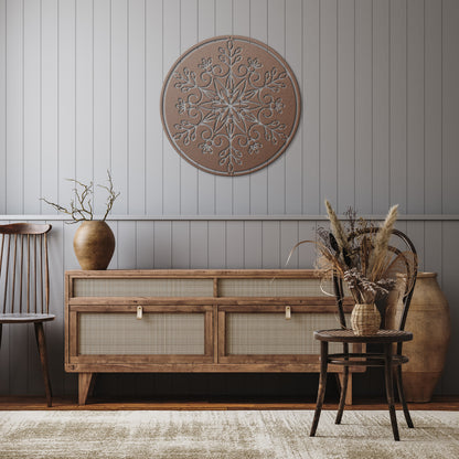10157 - * Detailed Snowflake Metal Sign