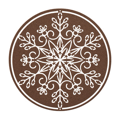 10157 - * Detailed Snowflake Metal Sign