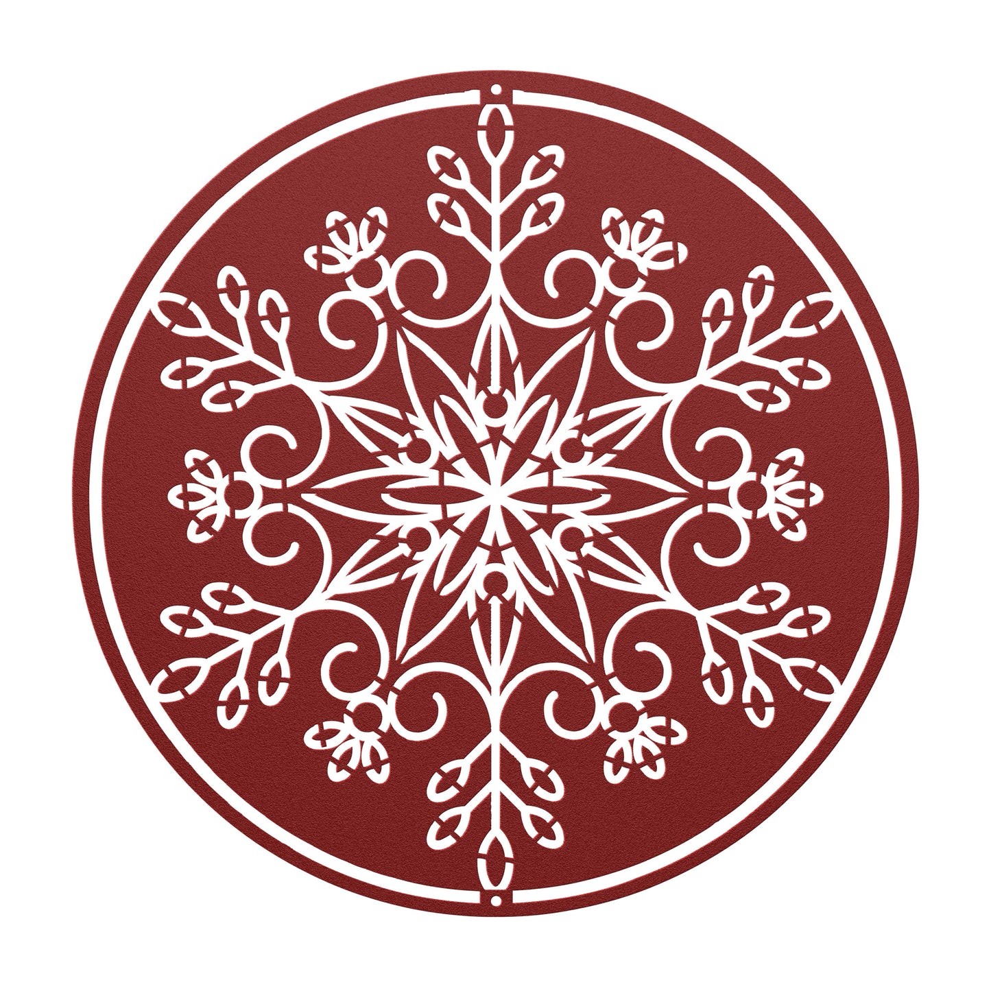 10157 - * Detailed Snowflake Metal Sign