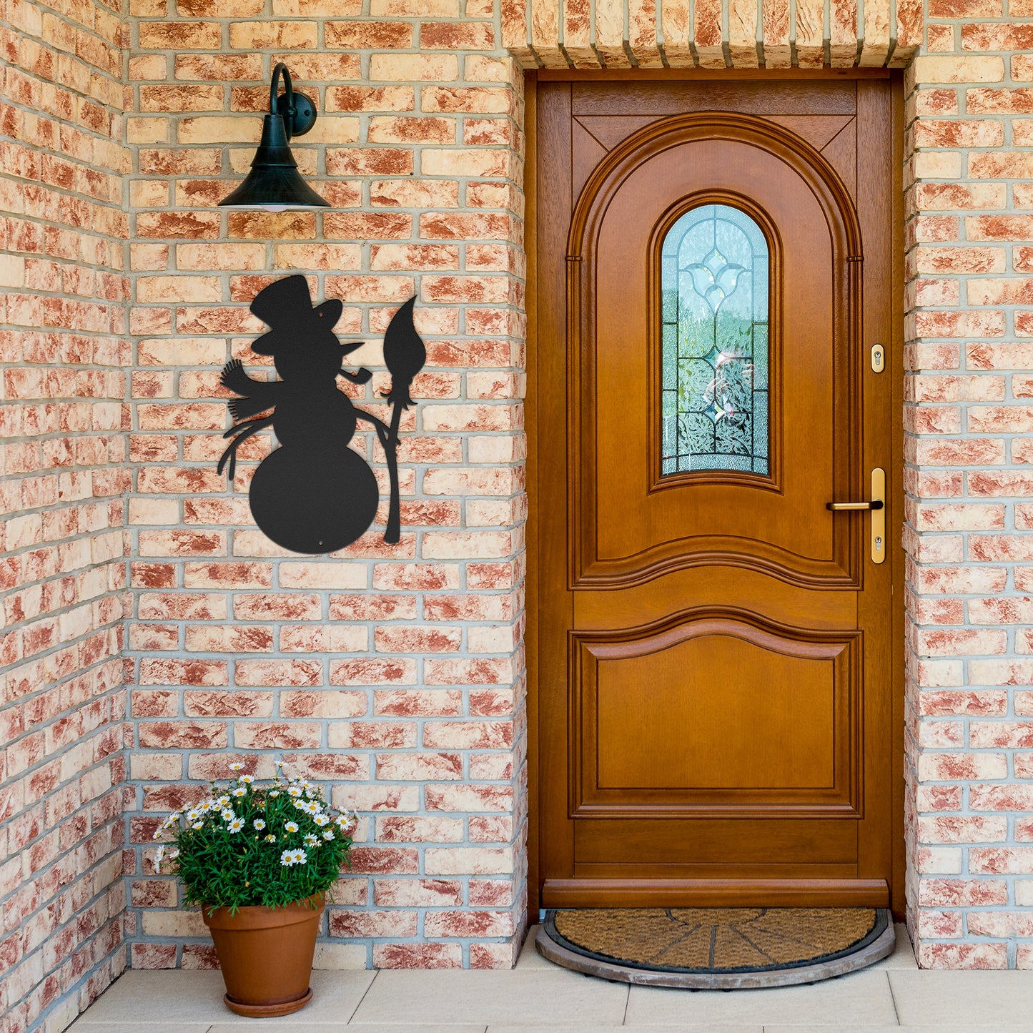 10156 - * Detailed Snowman Metal Sign