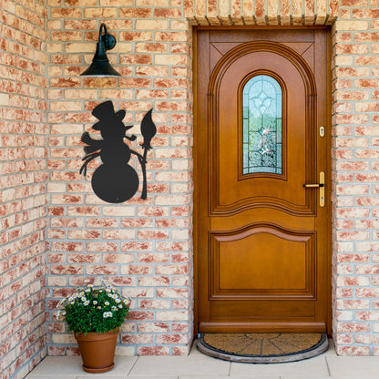 10156 - * Detailed Snowman Metal Sign