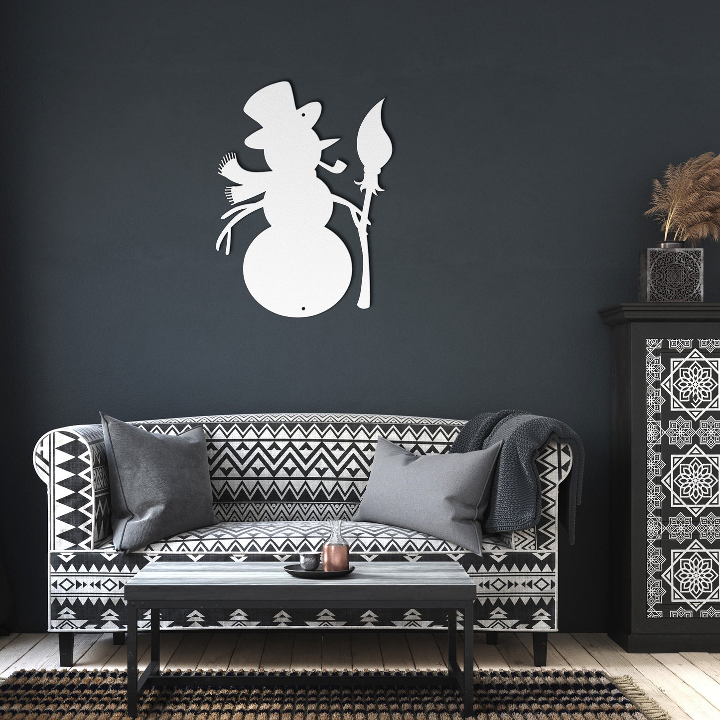 10156 - * Detailed Snowman Metal Sign