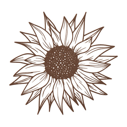 10104 - Detailed Sunflower Metal Sign