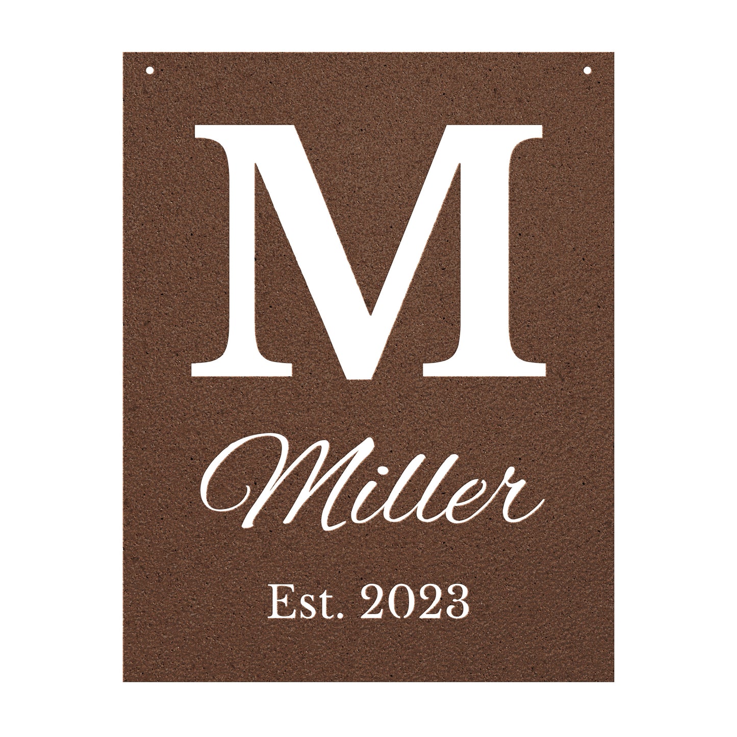 10155 - * Elegant Customizable Family Metal Sign