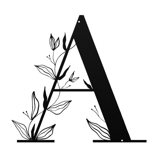 10007 - Elegant Leaf Family Monogram