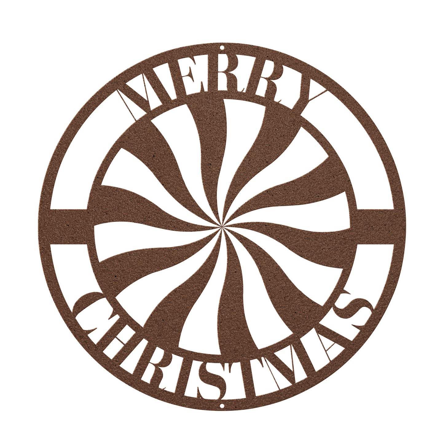 10139 - * Merry Christmas Peppermint Metal Sign