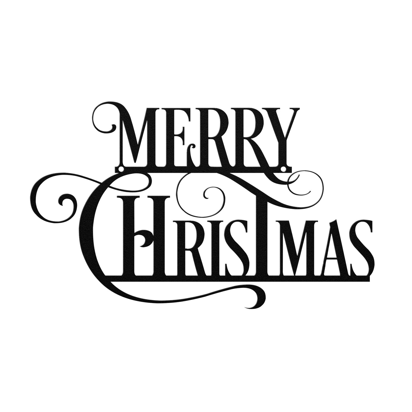 10092 - Merry Christmas Script Wall Art