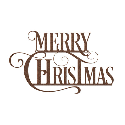 10092 - Merry Christmas Script Wall Art