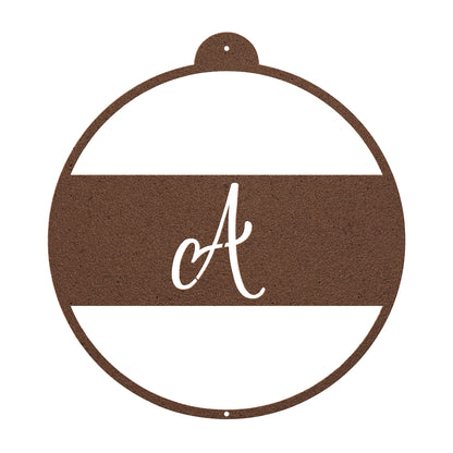 10117 - Christmas Monogram Cursive Ornament