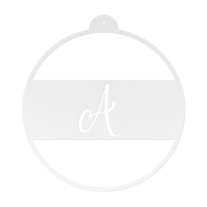 10117 - Christmas Monogram Cursive Ornament