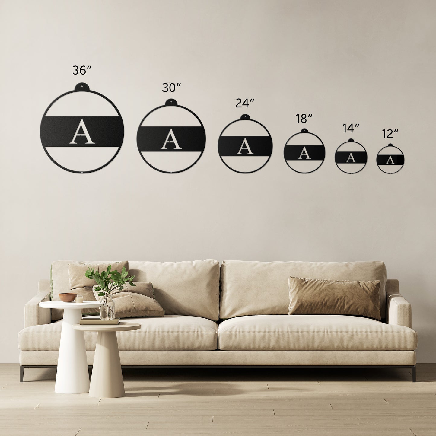 10116 - Christmas Monogram Ornament Sign