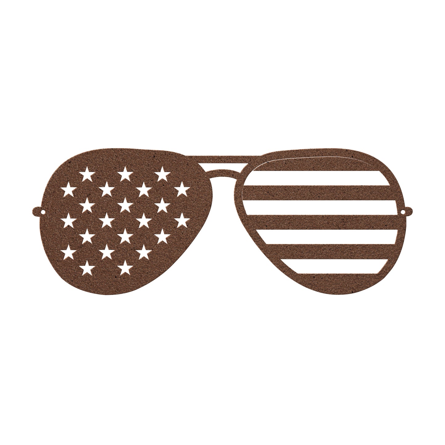 10083 - Patriotic American Flag Aviator Sunglasses Metal Decor