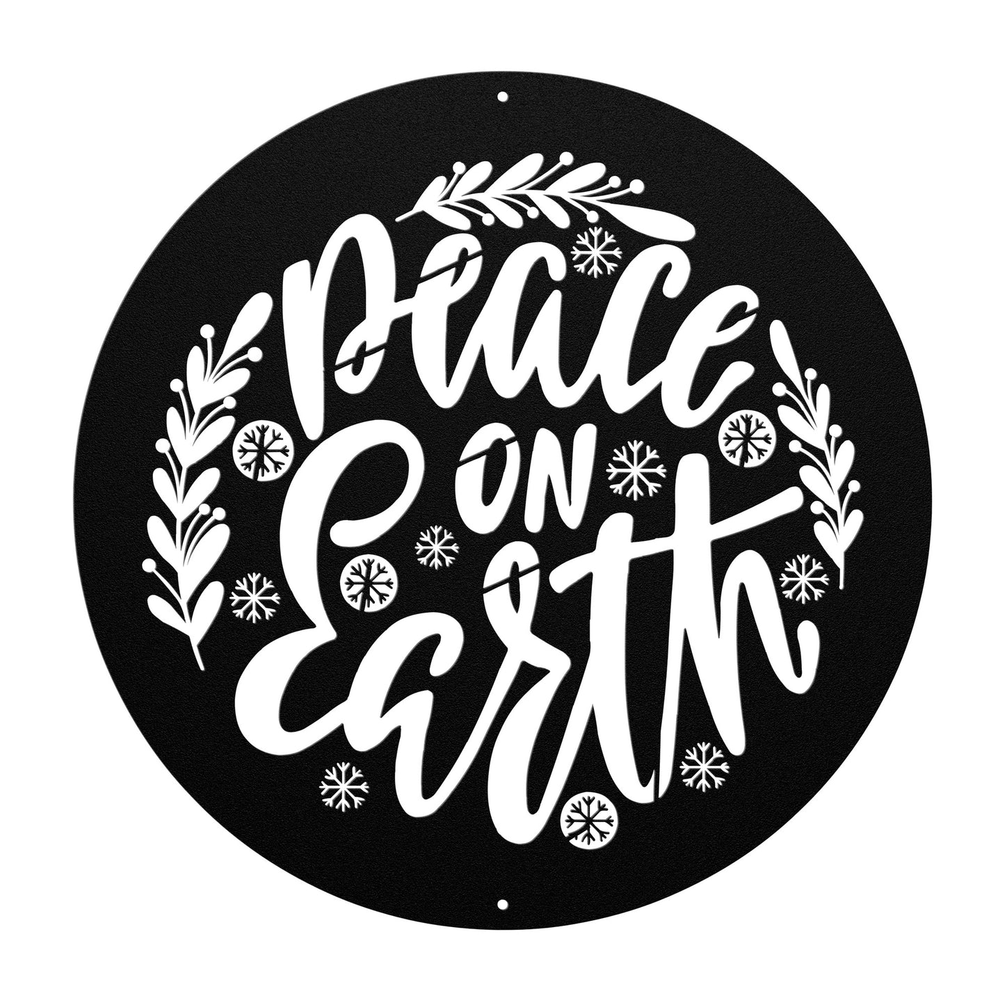 10081 - Peace on Earth Metal Wall Art