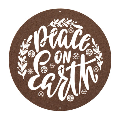 10081 - Peace on Earth Metal Wall Art