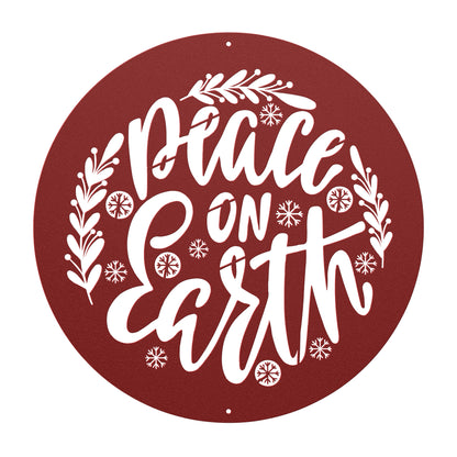 10081 - Peace on Earth Metal Wall Art