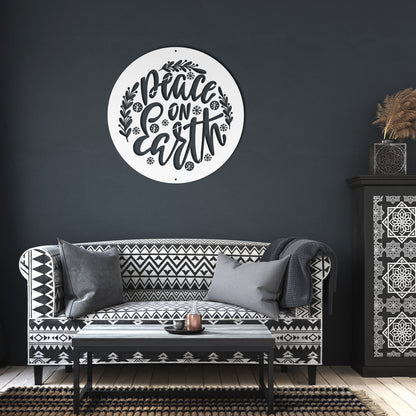 10081 - Peace on Earth Metal Wall Art