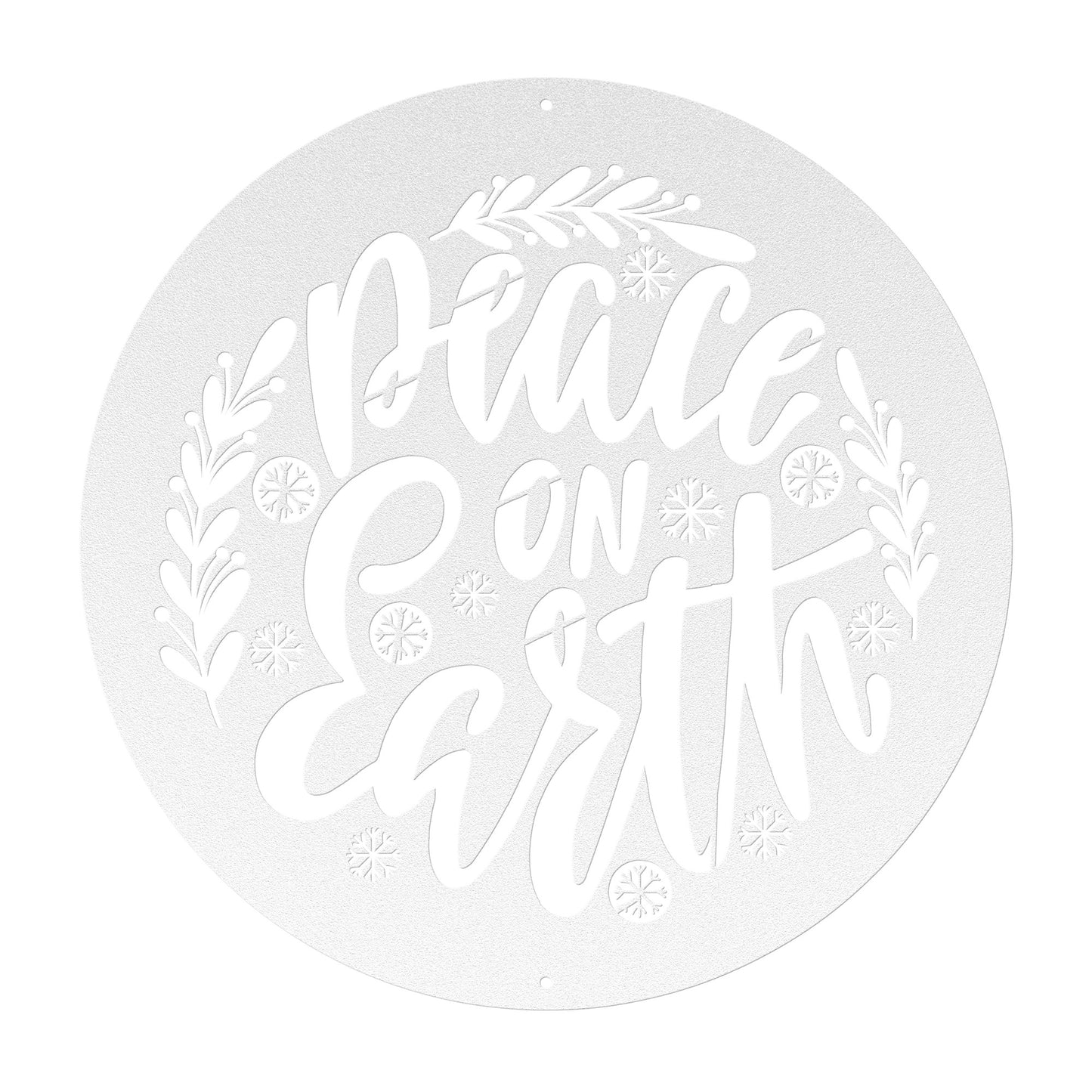 10081 - Peace on Earth Metal Wall Art