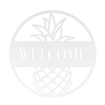 10080 - Pineapple Circular Welcome Sign
