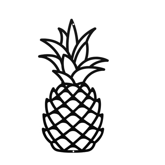 10079 - Pineapple Outline Metal Sign