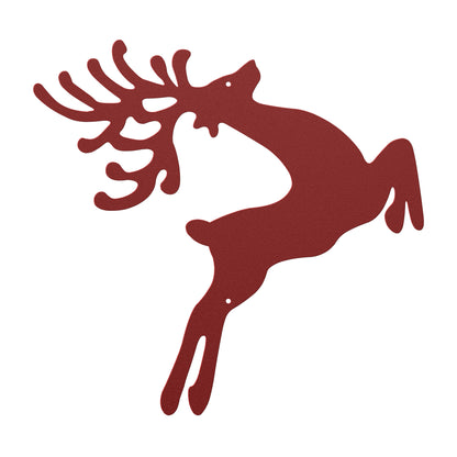 10078 - Prancing Reindeer Christmas Metal Sign