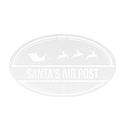 10069 - Santa Air Postal Rustic Metal Sign