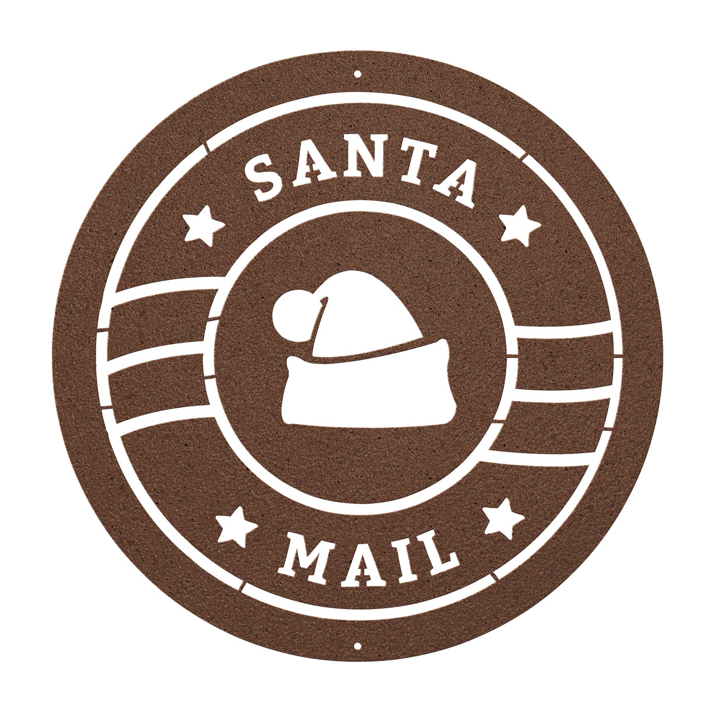 10064 - Santa Mail Circular Christmas Sign