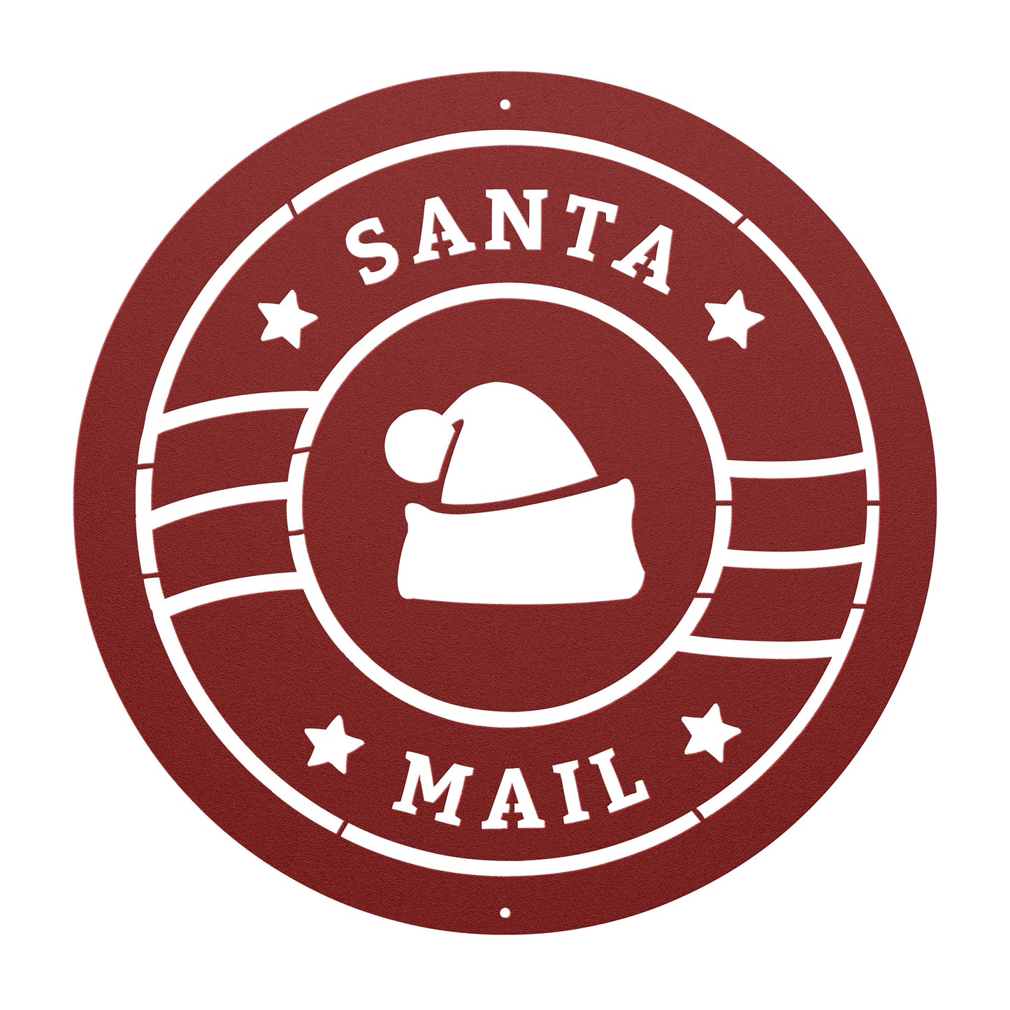 10064 - Santa Mail Circular Christmas Sign
