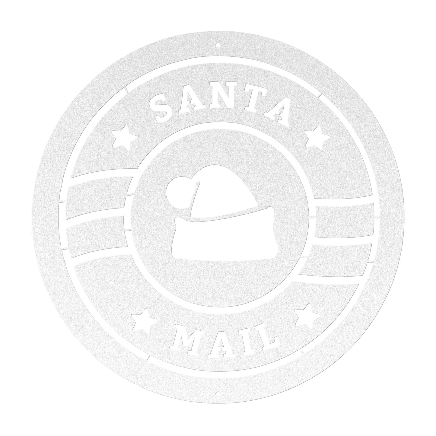 10064 - Santa Mail Circular Christmas Sign