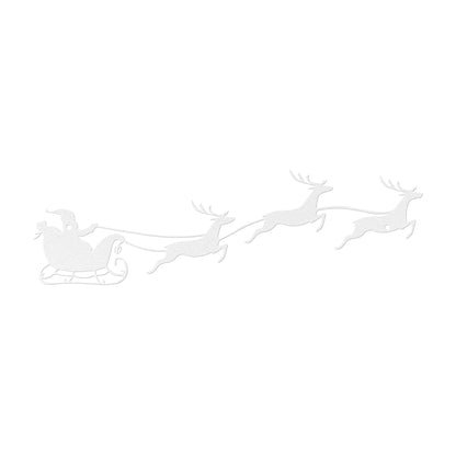 10063 - Santa Sleigh and Reindeer Metal Decor