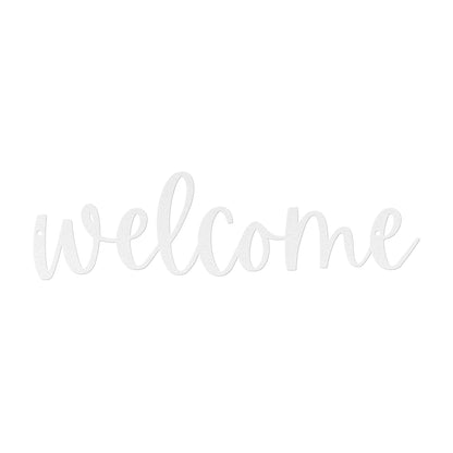 10051 - Welcome Cursive Metal Sign
