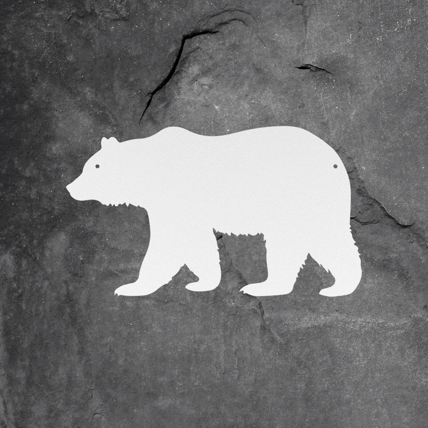 10072 - Rustic Bear Metal Wall Art