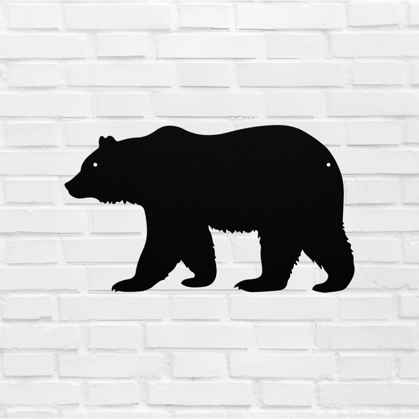 10072 - Rustic Bear Metal Wall Art