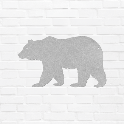 10072 - Rustic Bear Metal Wall Art