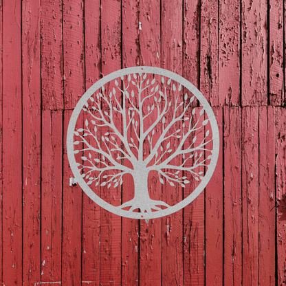 10111 - Circular Tree Metal Sign